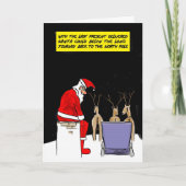 Leuke Kaarten: Santa's Done Feestdagen Kaart (Voorkant)