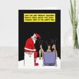 Leuke Kaarten: Santa's Done Feestdagen Kaart