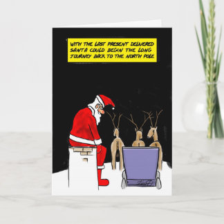 Leuke Kaarten: Santa's Done Feestdagen Kaart