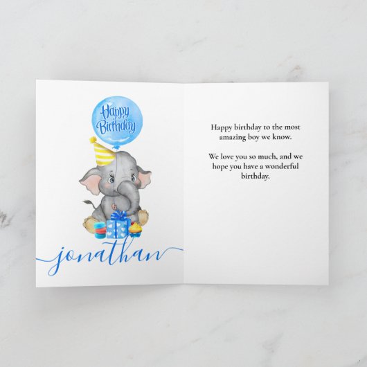 Leuke Kaarten voor je kleinzoon! (Binnen)