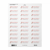 Leuke Kabouter Kerst Retouradres Etiket (Full Sheet)