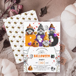 Leuke kabouters BOO Halloween Kaart