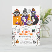 Leuke kabouters BOO Halloween kinderen verjaardag Kaart (Staand voorkant)