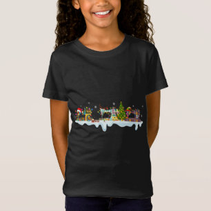 Leuke kabouters naaimachines Kerstboom naaien T-shirt