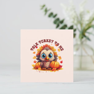 Leuke kalkoen en herfstgebladerte