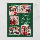 Leuke kalligrafie Gelukkig Nieuwjaar Craft Tape Gr Briefkaart (Voorkant)