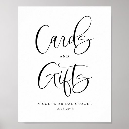 Leuke kalligrafie Vrijgezellenfeest Kaarten en ges Poster (Voorkant)