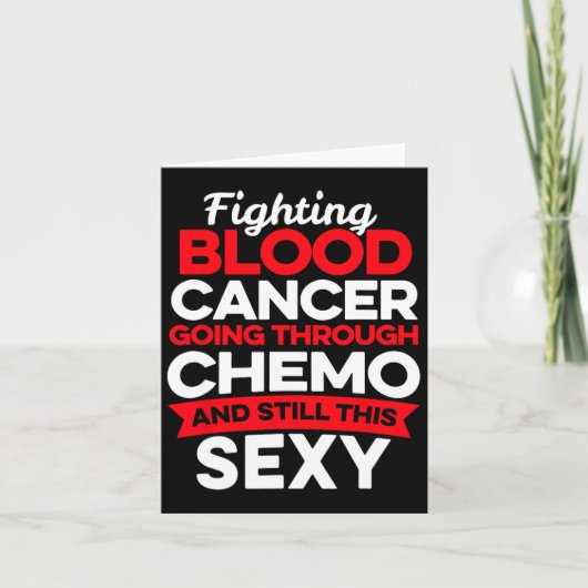 Leuke kankerbestrijder bloedkanker patiënt chemo d kaart (Voorkant)