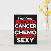 Leuke kankerbestrijder bloedkanker patiënt chemo d kaart (Gele Bloem)