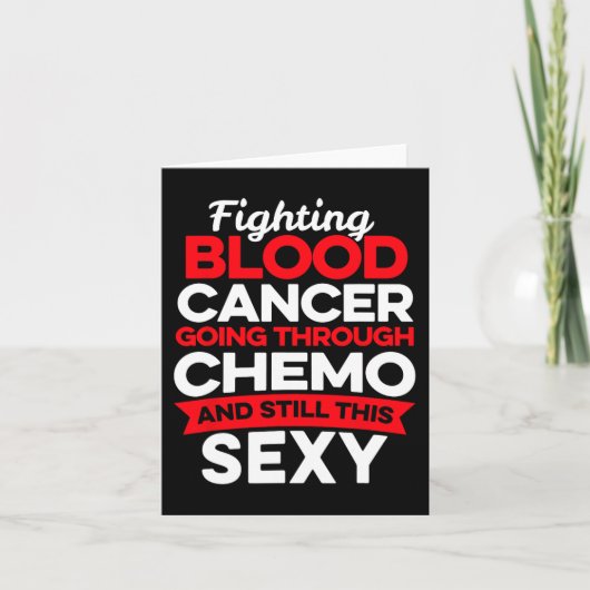 Leuke kankerbestrijder bloedkanker patiënt chemo d kaart (Voorkant)