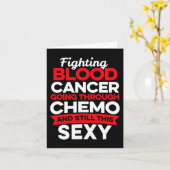 Leuke kankerbestrijder bloedkanker patiënt chemo d kaart (Gele Bloem)