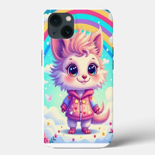 Leuke karakter iPhone case (Achterkant)