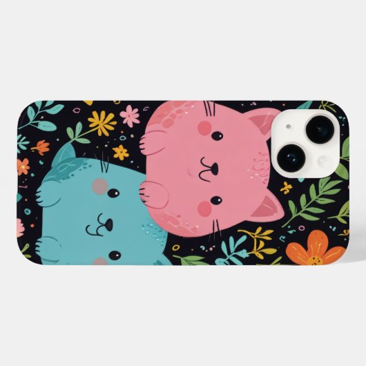 Leuke karakter iPhone case (Achterkant (horizontaal))