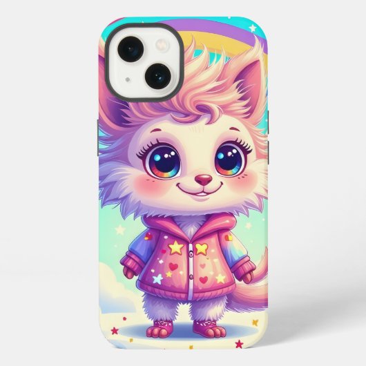 Leuke karakter iPhone case Hoesje (Achterkant)