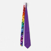 Leuke karakters Regenboog stenen Stropdas (Achterkant)