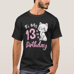 Leuke kat 13e verjaardag Katten Eigenaar Huisdier  T-shirt