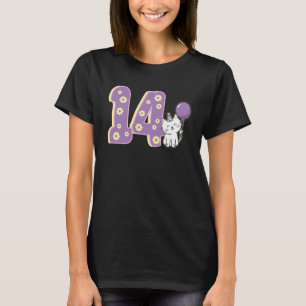 Leuke Kat 14e Verjaardag Katten Eigenaar Huisdier T-shirt