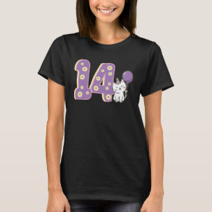Leuke Kat 14e Verjaardag Katten Eigenaar Huisdier T-shirt