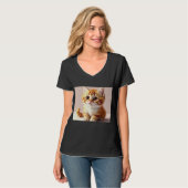 Leuke kat afbeeldingen t-shirt (Voorkant volledig)