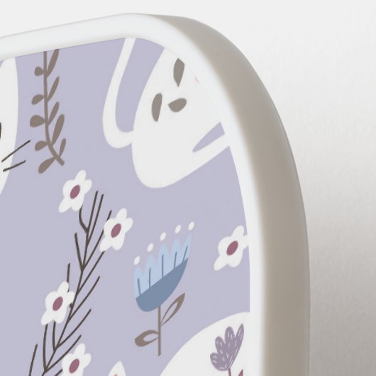 Leuke Kat Bloemen Monogram Pickleball Paddle (Links Detail)