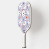 Leuke Kat Bloemen Monogram Pickleball Paddle (Links)