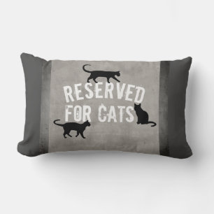 Leuke kat citaat gereserveerd voor katten Distress Kussen