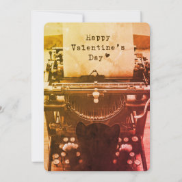 Leuke Kat die Gelukkige Valentijnsdag, Kleur typen Feestdagenkaart