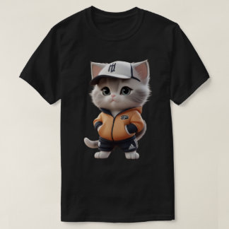 Leuke kat die kleren draagt, grappige kat t-shirt