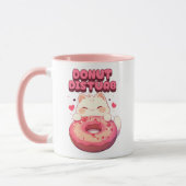 Leuke kat donut mok (Links)