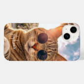 Leuke kat draagt een zonnebril in Miami Sun Case-Mate iPhone Case (Achterkant (horizontaal))