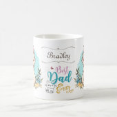 Leuke kat dragen bril beste papa ooit thema koffiemok (Center)