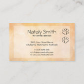 Leuke kat en hond illustratie visitekaartje (Achterkant)