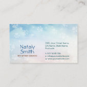 Leuke kat en hond illustratie visitekaartje (Achterkant)