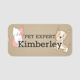 Leuke Kat en Hond Pet Expert Naamplaatje