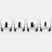 Leuke kat gepersonaliseerd uniek whisky glas (Achterkant)