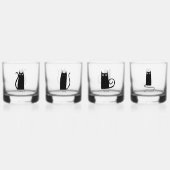 Leuke kat gepersonaliseerd uniek whisky glas (Voorkant)