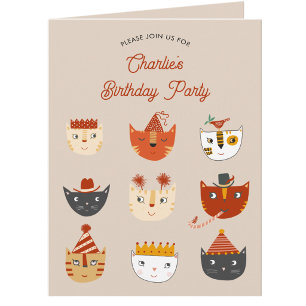 Leuke kat gepersonaliseerde verjaardagsfeest uitno