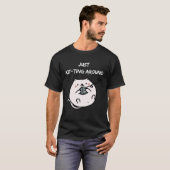 Leuke kat gewoon kitting rond een pratend Kat T-shirt (Voorkant volledig)