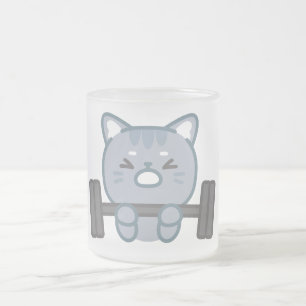 Leuke kat gym liefhebbers ontwerp Cat Gym Lover Matglas Koffiemok