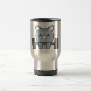 Leuke kat gym liefhebbers ontwerp   Cat Gym Lover  Reisbeker