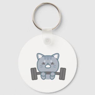 Leuke kat gym liefhebbers ontwerp   Cat Gym Lover  Sleutelhanger
