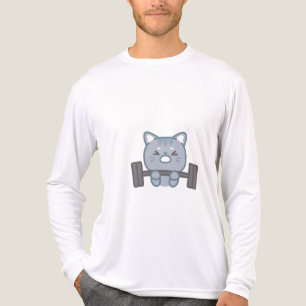 Leuke kat gym liefhebbers ontwerp Cat Gym Lover Tri-Blend Shirt