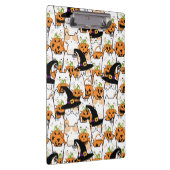 Leuke kat heks holding bumkin halloween klembord (Rechts)