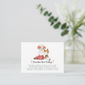 Leuke Kat Herfst - Herfst Baby shower Boekaanvraag Informatiekaartje (Staand voorkant)