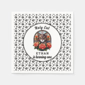 Leuke kat, ik ben er een! Schattige kattenmeisje 1 Servet (Voorkant)