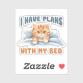 Leuke kat - Ik heb plannen (2) Sticker (Vel)