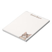 Leuke kat illustratie Notitieblok (Linkerzijde)