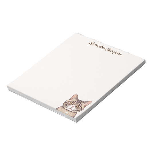 Leuke kat illustratie Notitieblok (Linkerzijde)