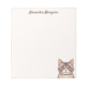 Leuke kat illustratie Notitieblok (Voorkant)