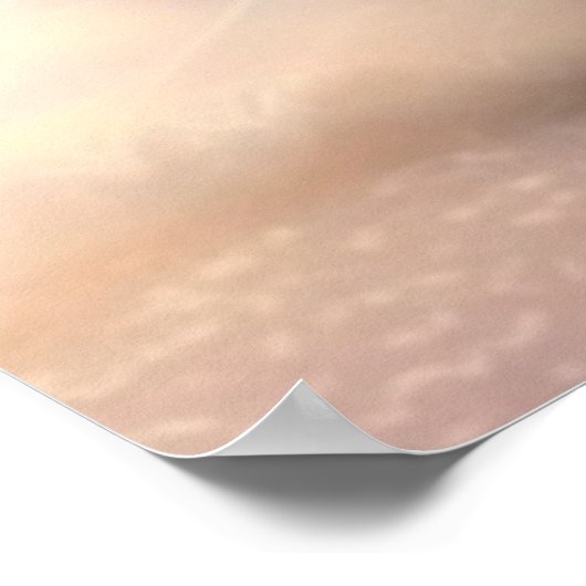 Leuke Kat in Blauw Jurk Art Nursery Poster (Hoek)